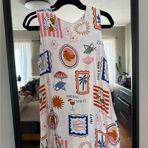 Colorful Aperol Spritz Mini Dress